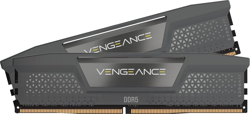 CORSAIR Vengeance DDR5 RAM 32GB (2x16GB) Up to 6000MHz CL30-36-36-76 1.40V AMD EXPO Intel XMP 3.0 Computer Memory – Grey (CMK32GX5M2B6000Z30)